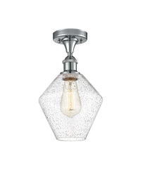 Edison Semi-Flush Mount Brushed Satin Nickel