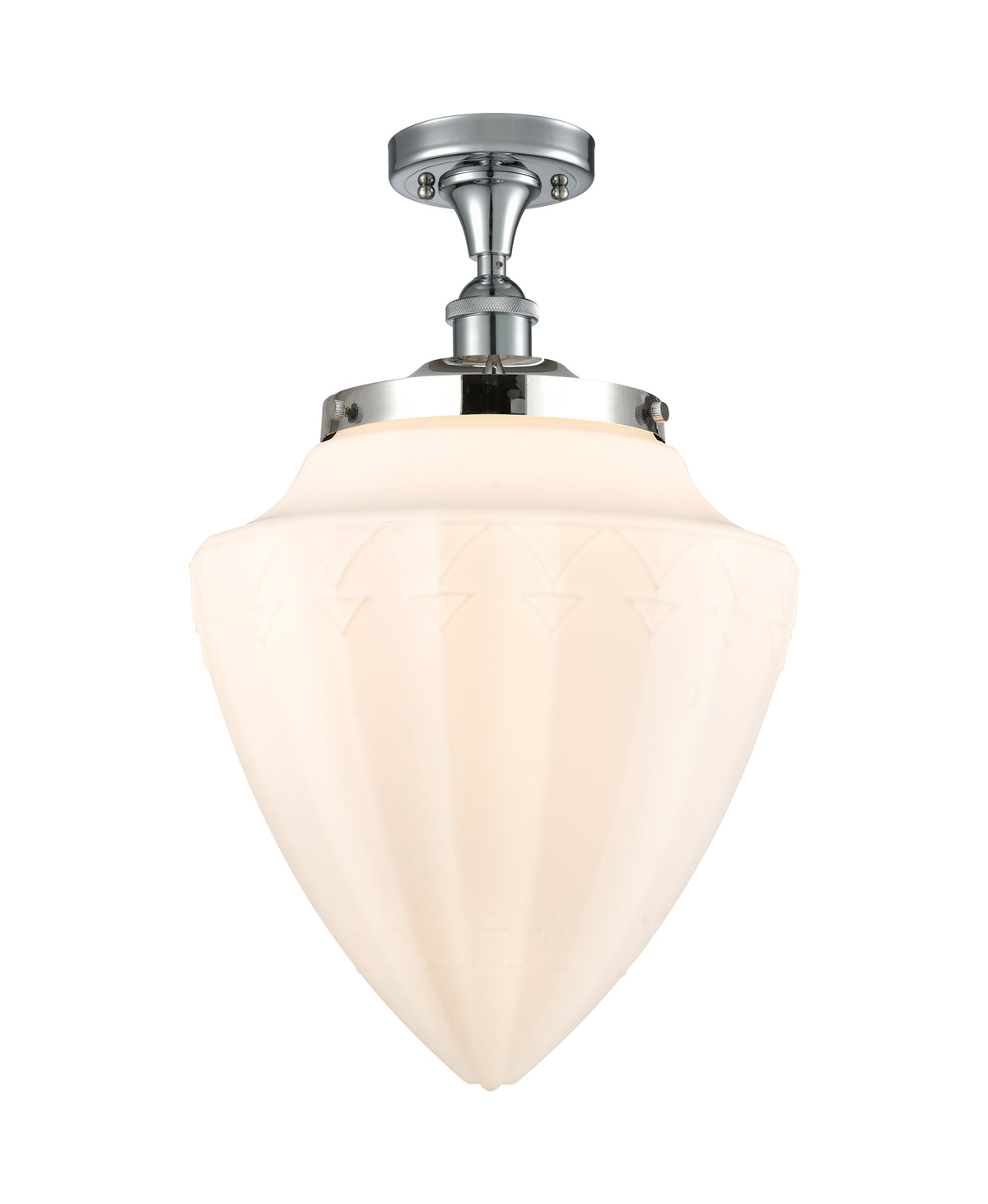 Bridgeton 16-Inch 1-Light Semi-Flush Mount 18.125-Inch High