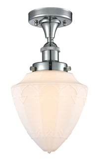 Edison Semi-Flush Mount Brushed Nickel