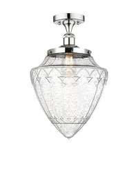 Edison Semi-Flush Mount Brushed Satin Nickel