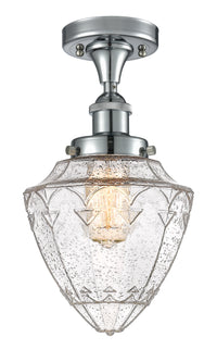 Edison Semi-Flush Mount Brushed Nickel