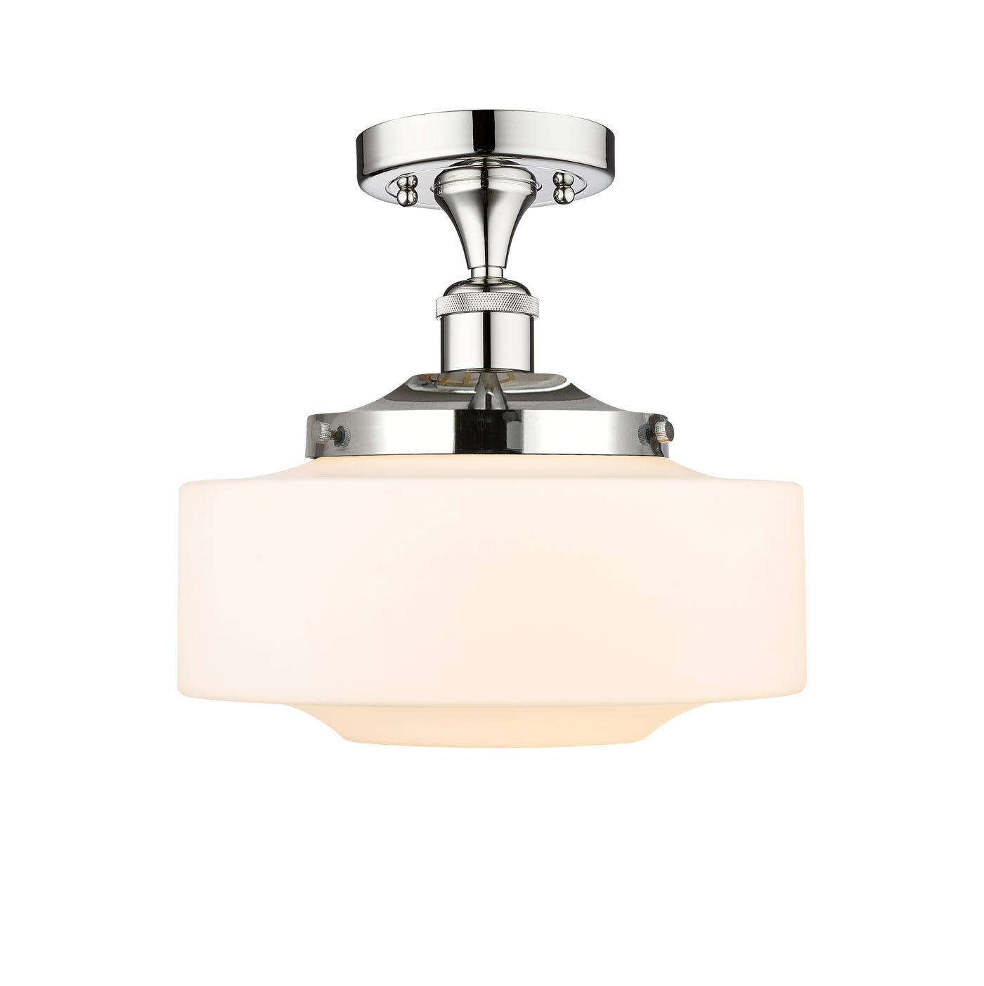 Edison Semi-Flush Mount Brushed Satin Nickel
