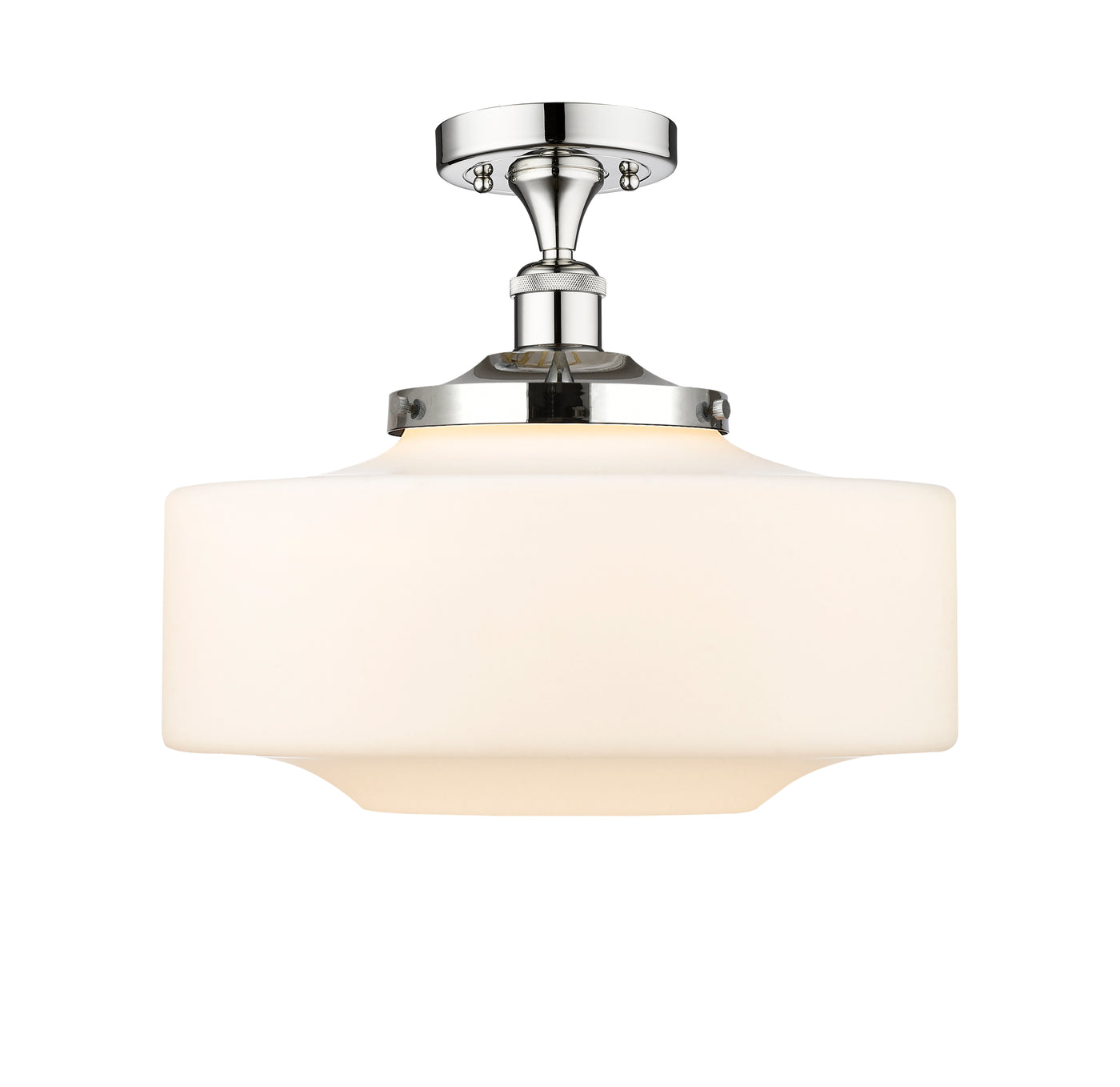 Edison Semi-Flush Mount Brushed Nickel