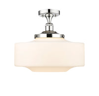 Edison Semi-Flush Mount Brushed Nickel