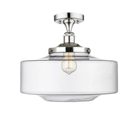 Edison Semi-Flush Mount Brushed Nickel