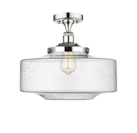 Edison Semi-Flush Mount Brushed Nickel