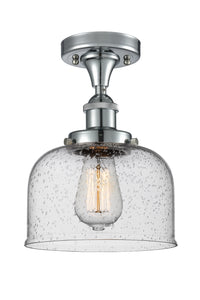 Edison Semi-Flush Mount Brushed Nickel Finish