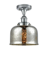Edison Semi-Flush Mount Brushed Nickel Finish