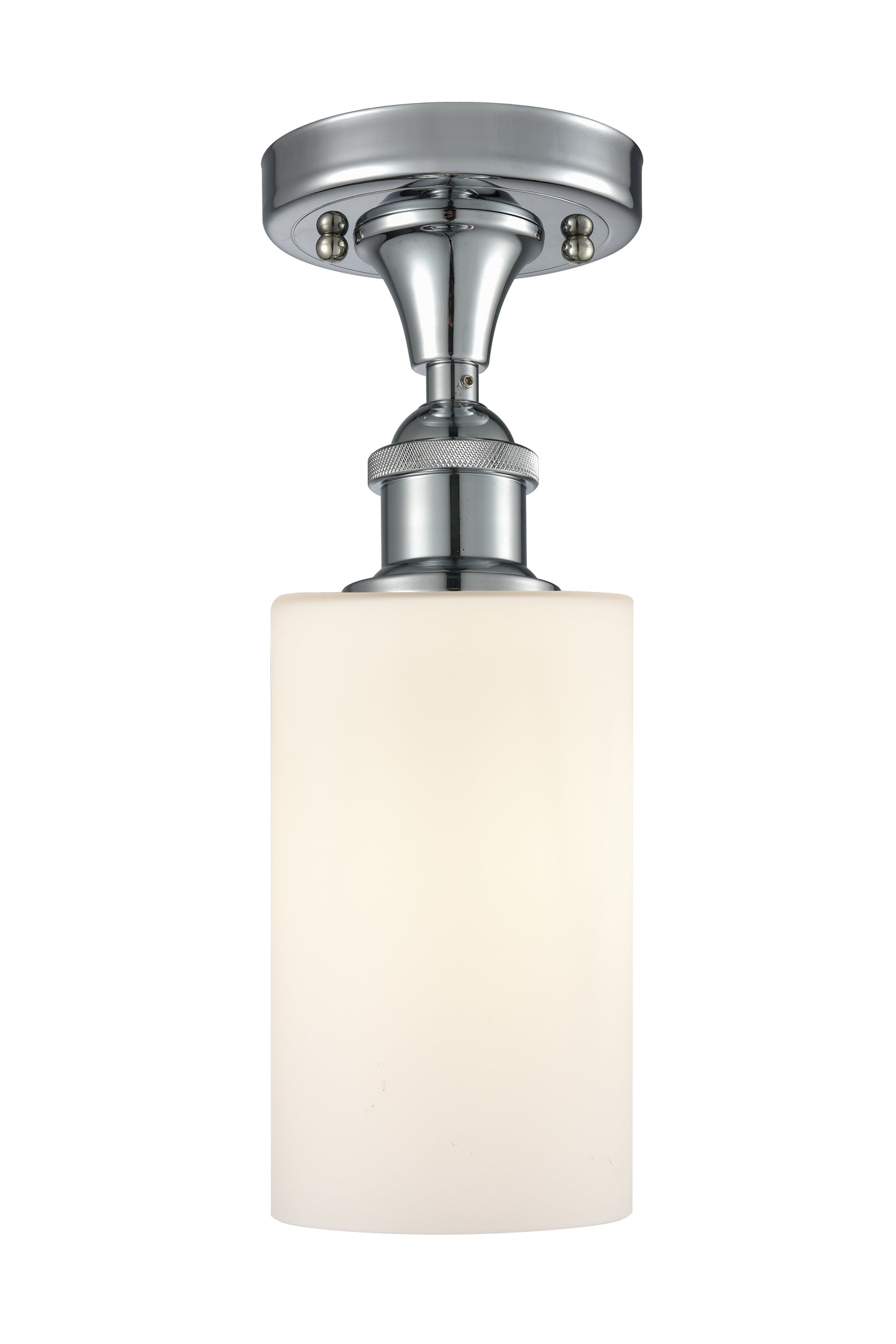 Edison Semi-Flush Mount Brushed Satin Nickel