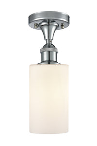 Edison Semi-Flush Mount Brushed Satin Nickel