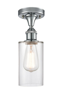 Edison Semi-Flush Mount Brushed Satin Nickel