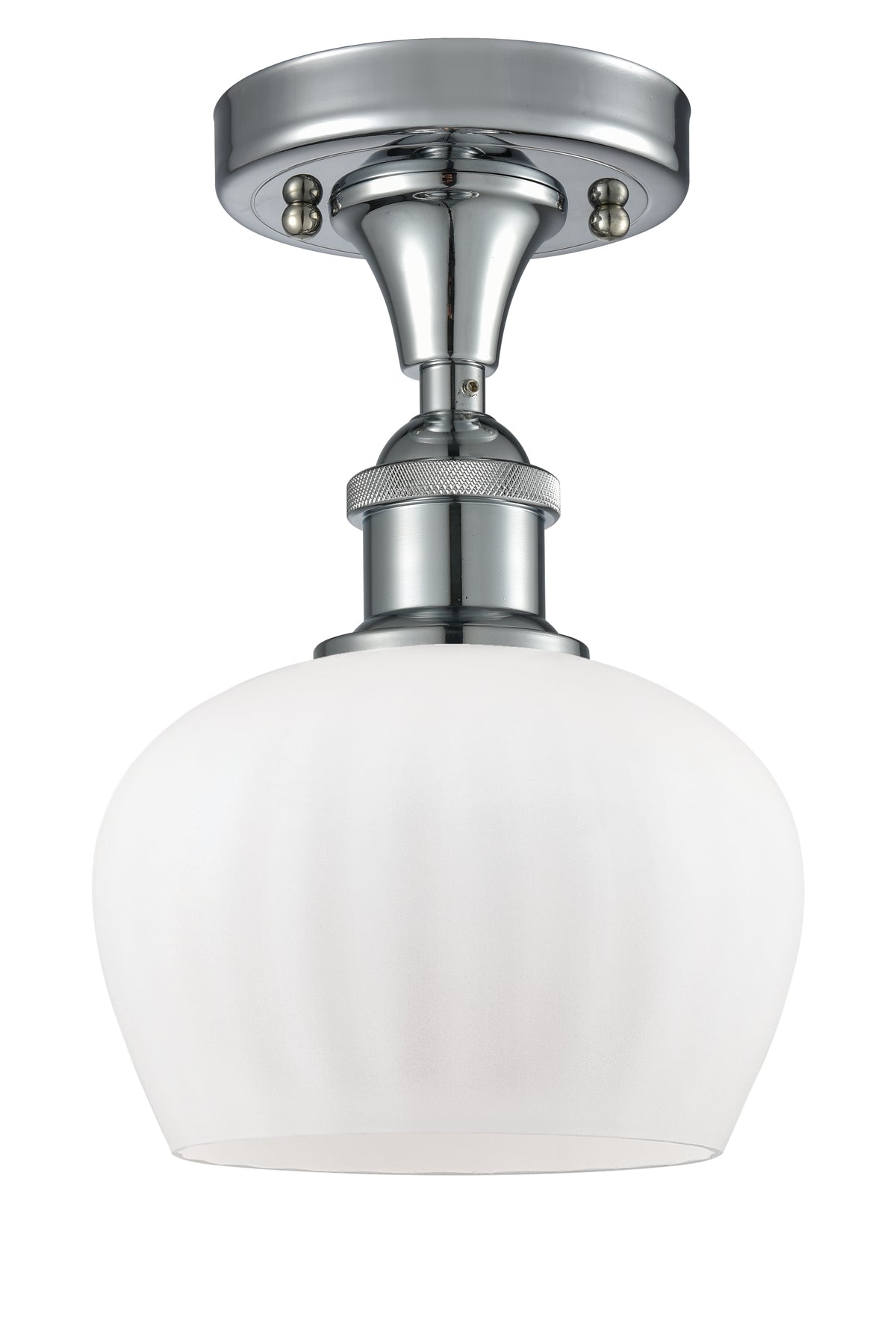 Fenton 7-Inch 1-Light Semi-Flush Mount 9.5-Inch High