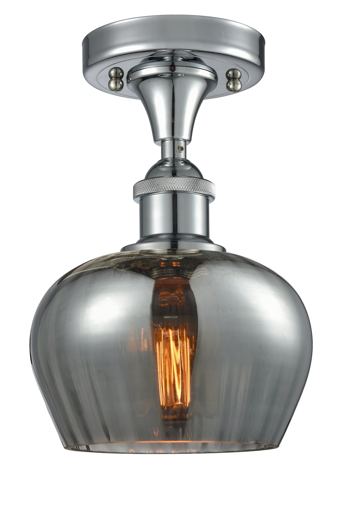 Fenton 7-Inch 1-Light Semi-Flush Mount 9.5-Inch High