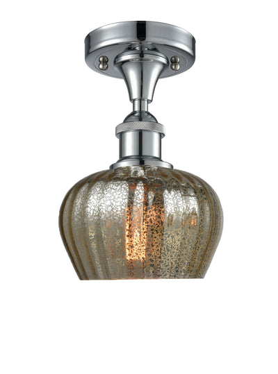 Fenton 7-Inch 1-Light Semi-Flush Mount 9.5-Inch High