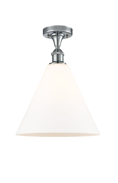 Edison Semi-Flush Mount Brushed Nickel