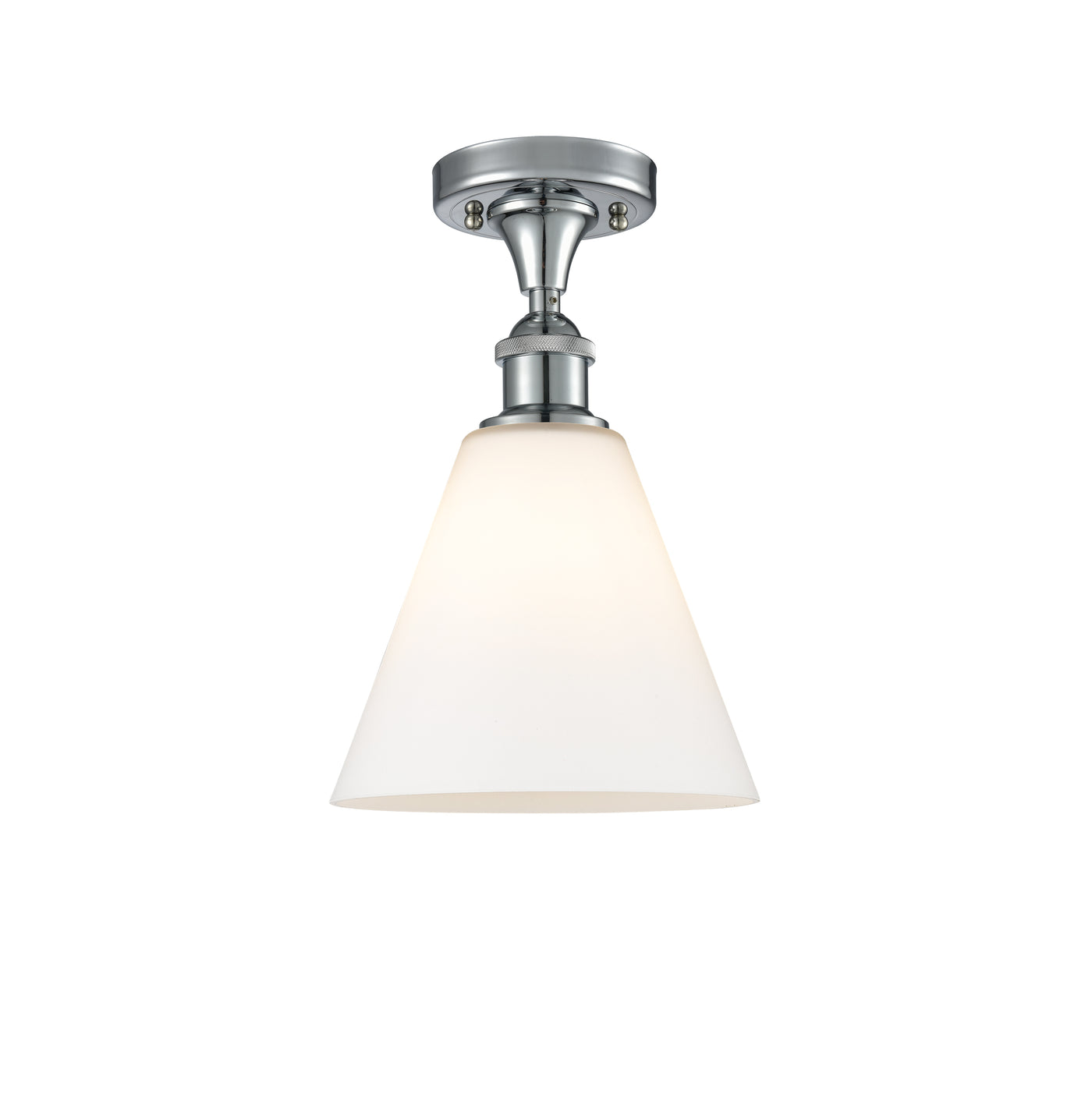 Edison Semi-Flush Mount Brushed Satin Nickel
