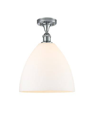 Bristol 12-Inch 1-Light Semi-Flush Mount Dome Shade 15-Inch High