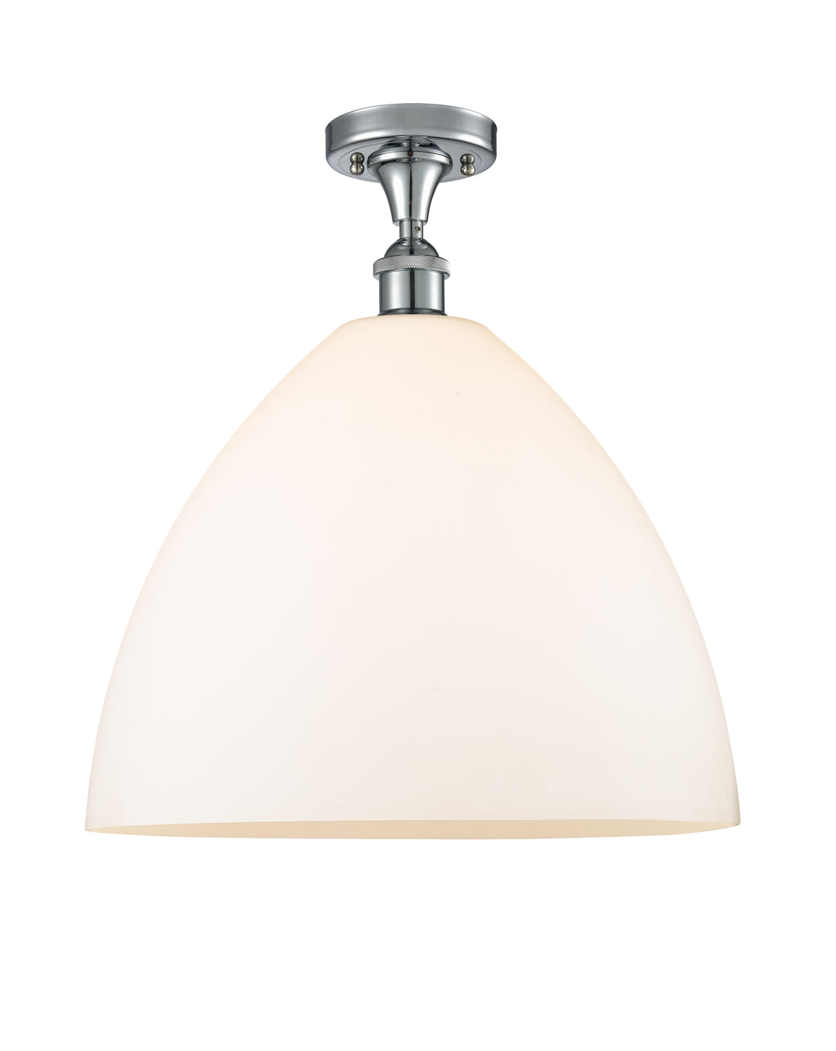 Bristol 16-Inch 1-Light Semi-Flush Mount Dome Shade 17.375-Inch High