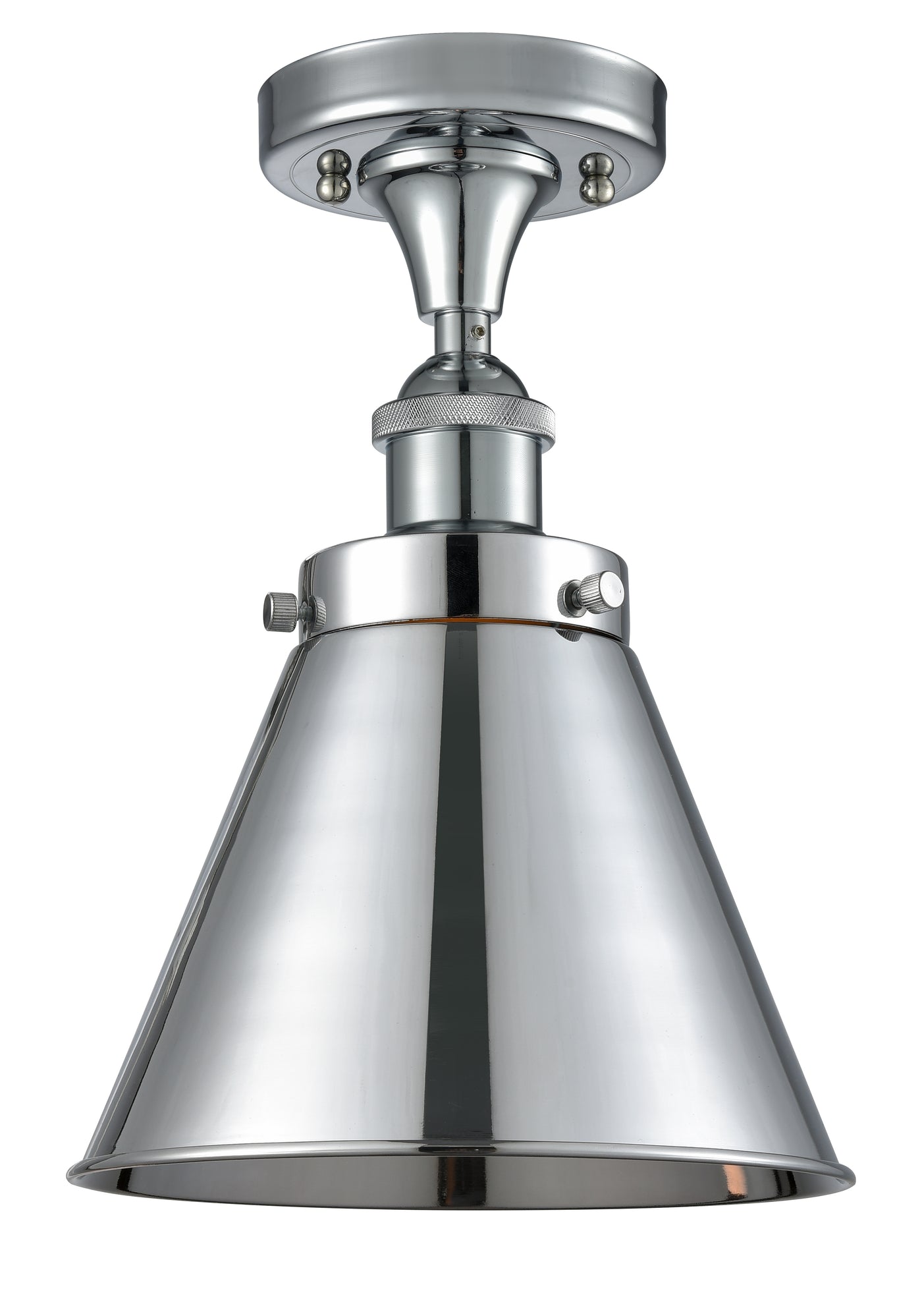 Edison Semi-Flush Mount Solid Brass Steel