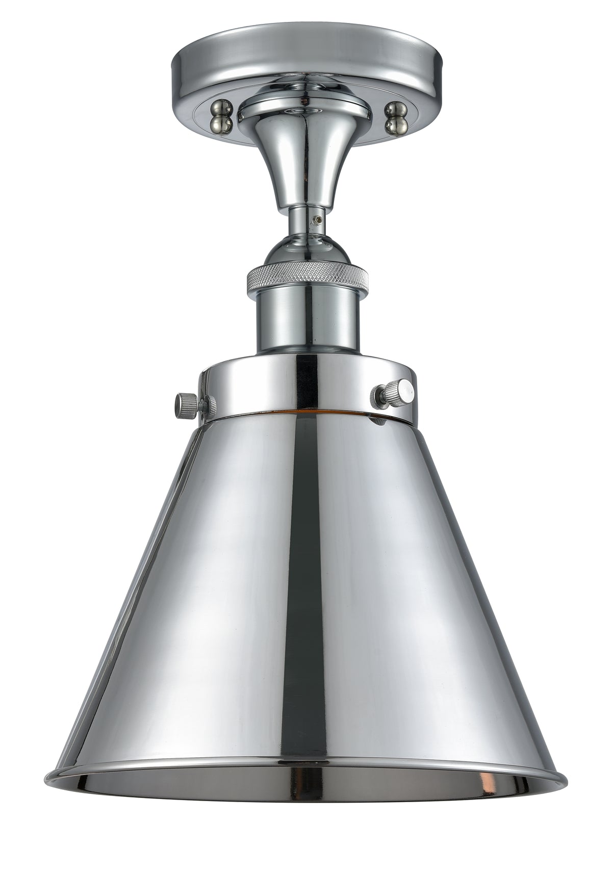 Appalachian 8-Inch 1-Light Semi-Flush Mount 11.125-Inch High