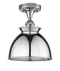Edison Semi-Flush Mount Brushed Satin Nickel