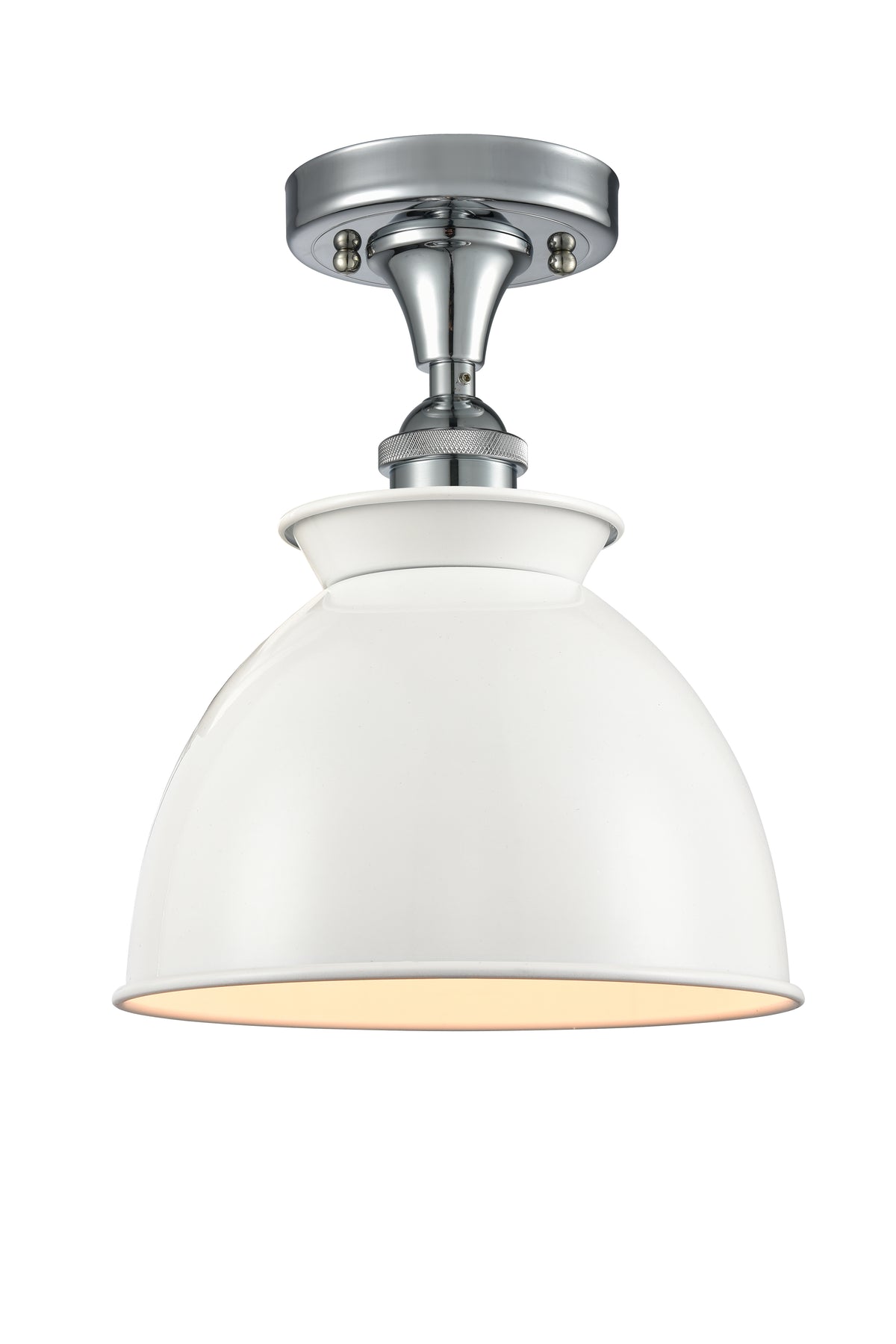 Adirondack 8-Inch 1-Light Semi-Flush Mount 10.5-Inch High