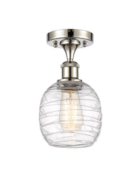 Edison Semi-Flush Mount Brushed Nickel