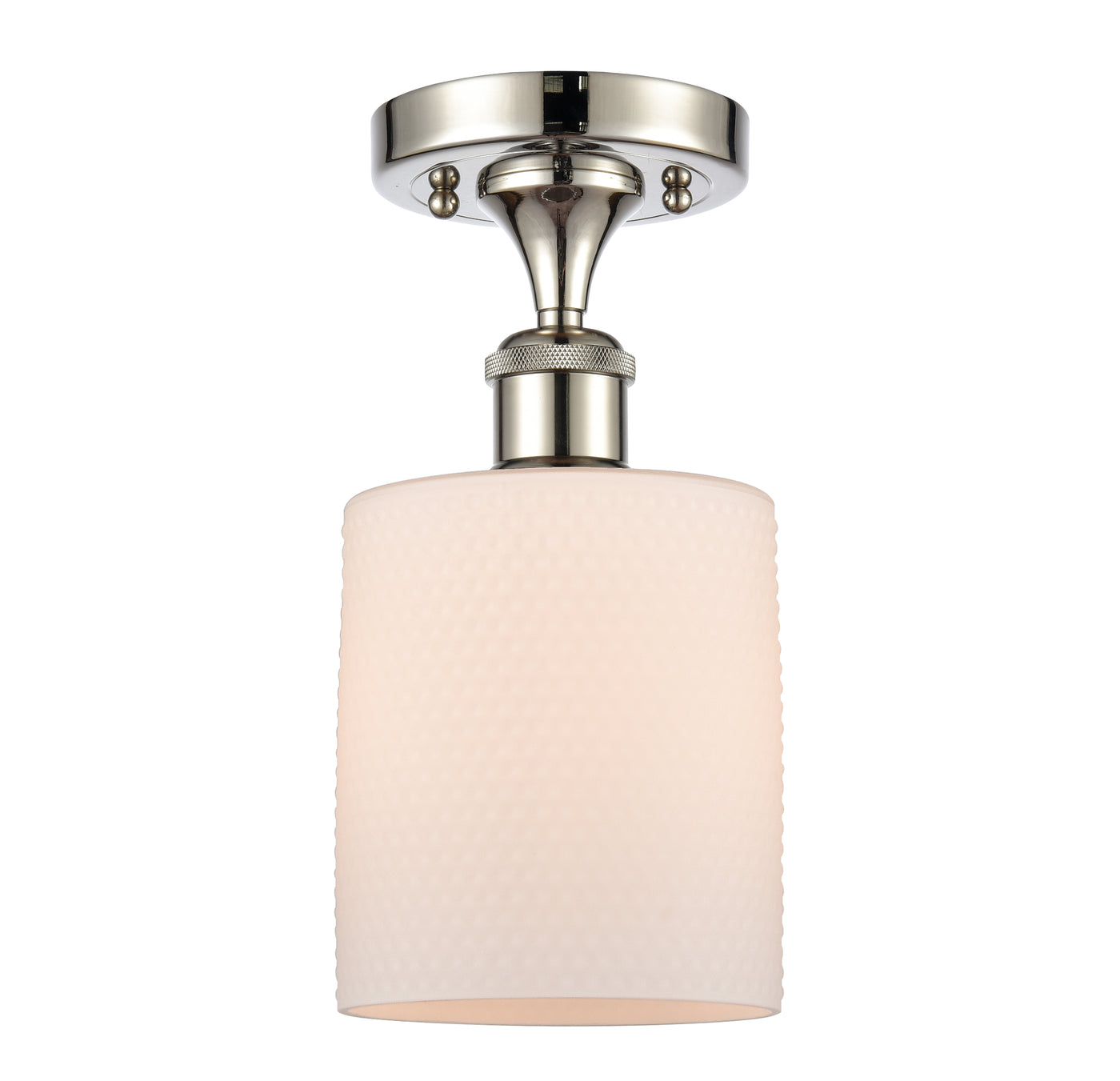 Edison Semi-Flush Mount Brushed Satin Nickel