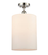 Edison Semi-Flush Mount Brushed Satin Nickel