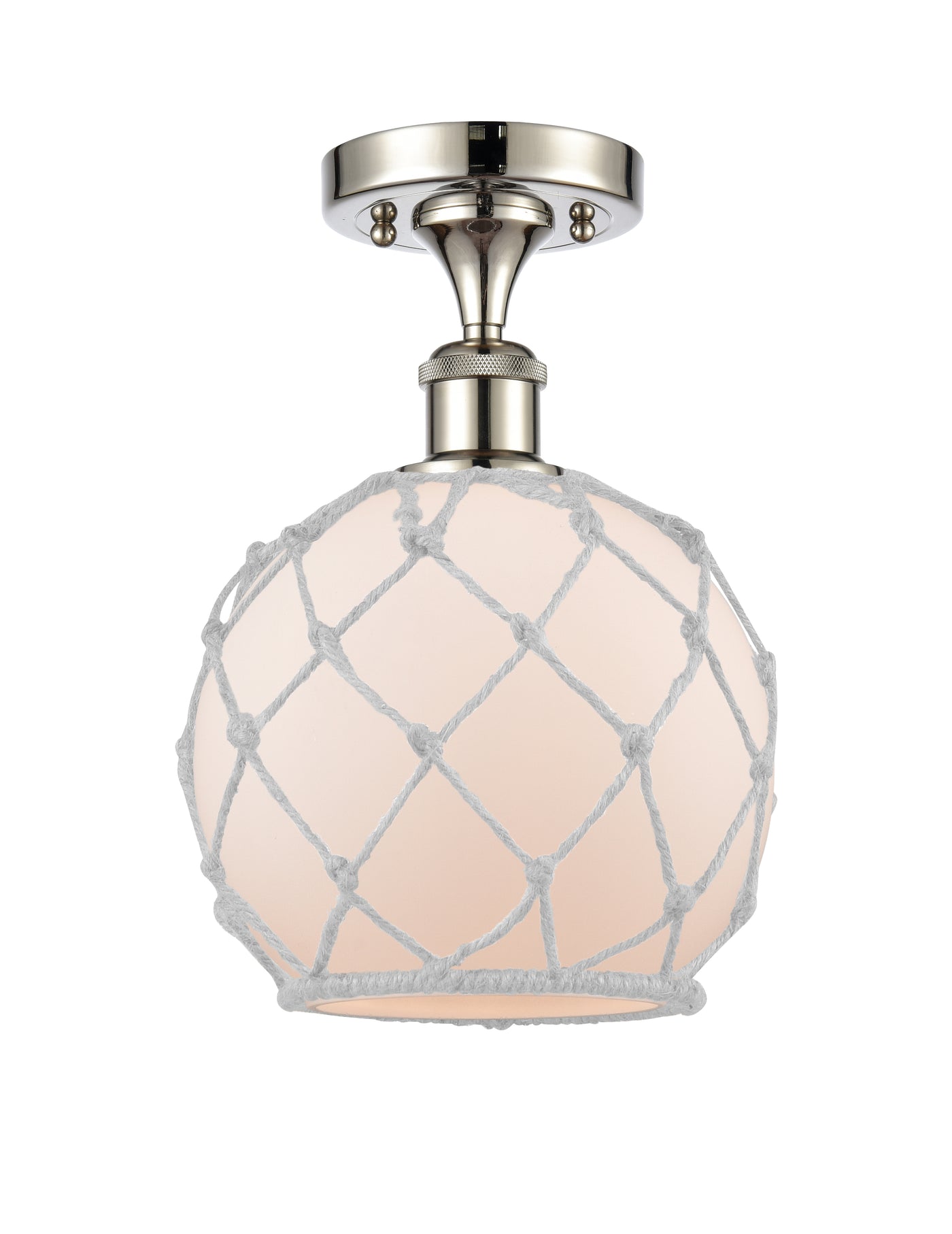 Edison Semi-Flush Mount Brushed Nickel