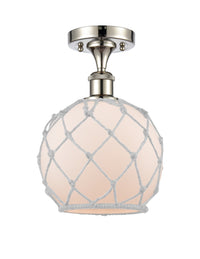 Edison Semi-Flush Mount Brushed Nickel