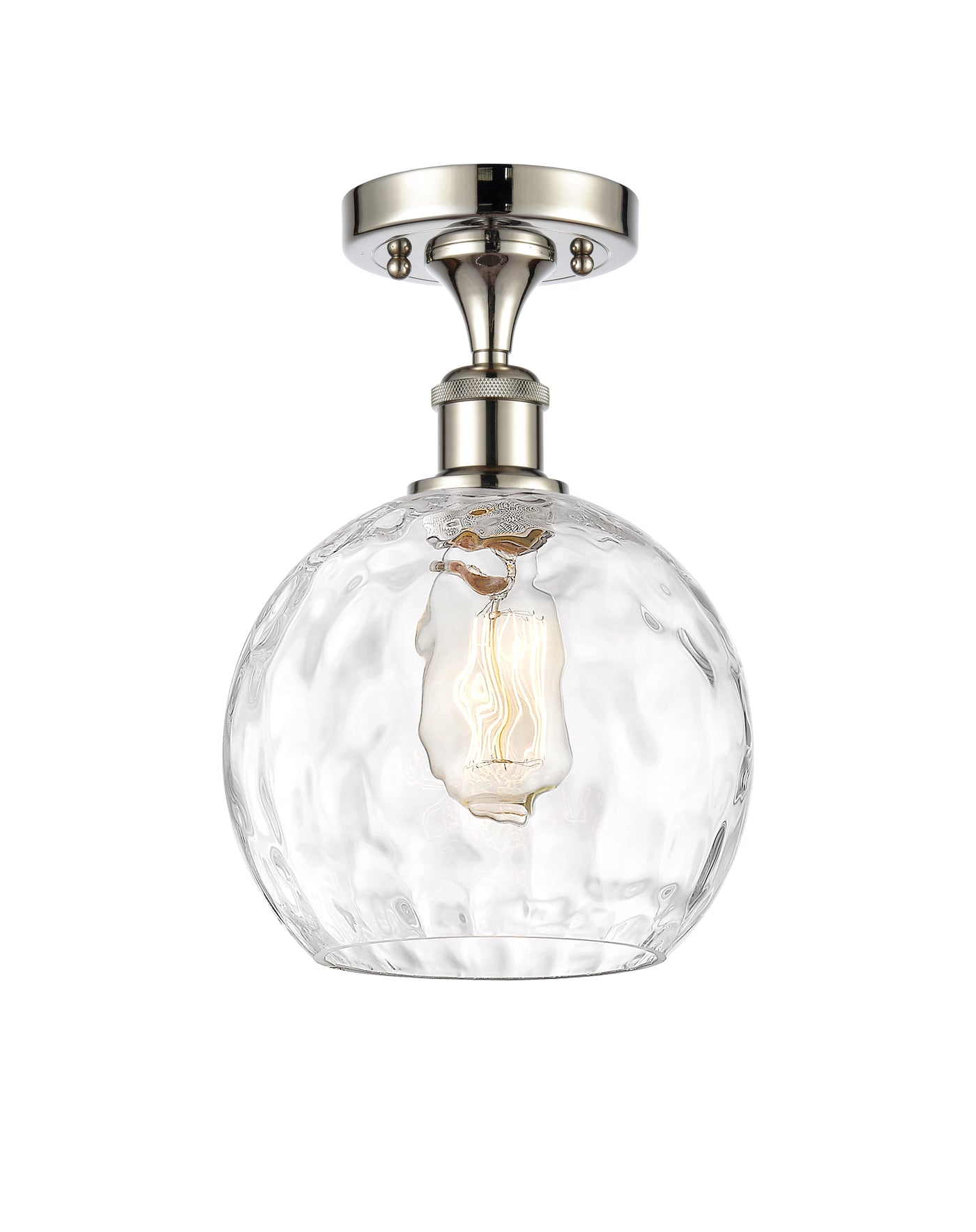 Edison Semi-Flush Mount Brushed Nickel 6