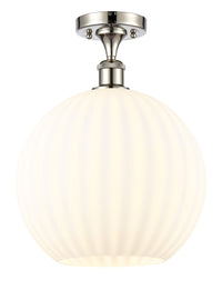 Edison Semi-Flush Mount Brushed Satin Nickel