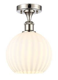 Edison Semi-Flush Mount Brushed Satin Nickel