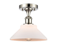 Edison Semi-Flush Mount Brushed Satin Nickel