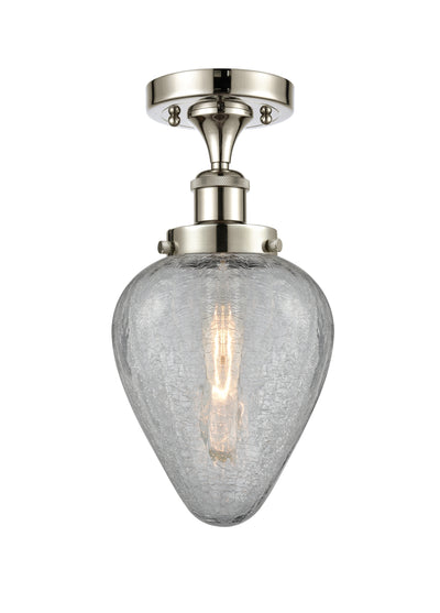 Edison Semi-Flush Mount Brushed Satin Nickel