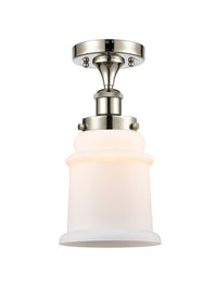 Edison Semi-Flush Mount Brushed Satin Nickel