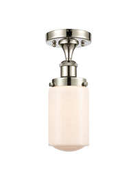 Edison Semi-Flush Mount Brushed Satin Nickel