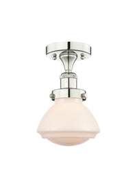 Edison Semi-Flush Mount Brushed Satin Nickel