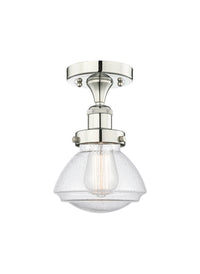 Edison Semi-Flush Mount Brushed Satin Nickel