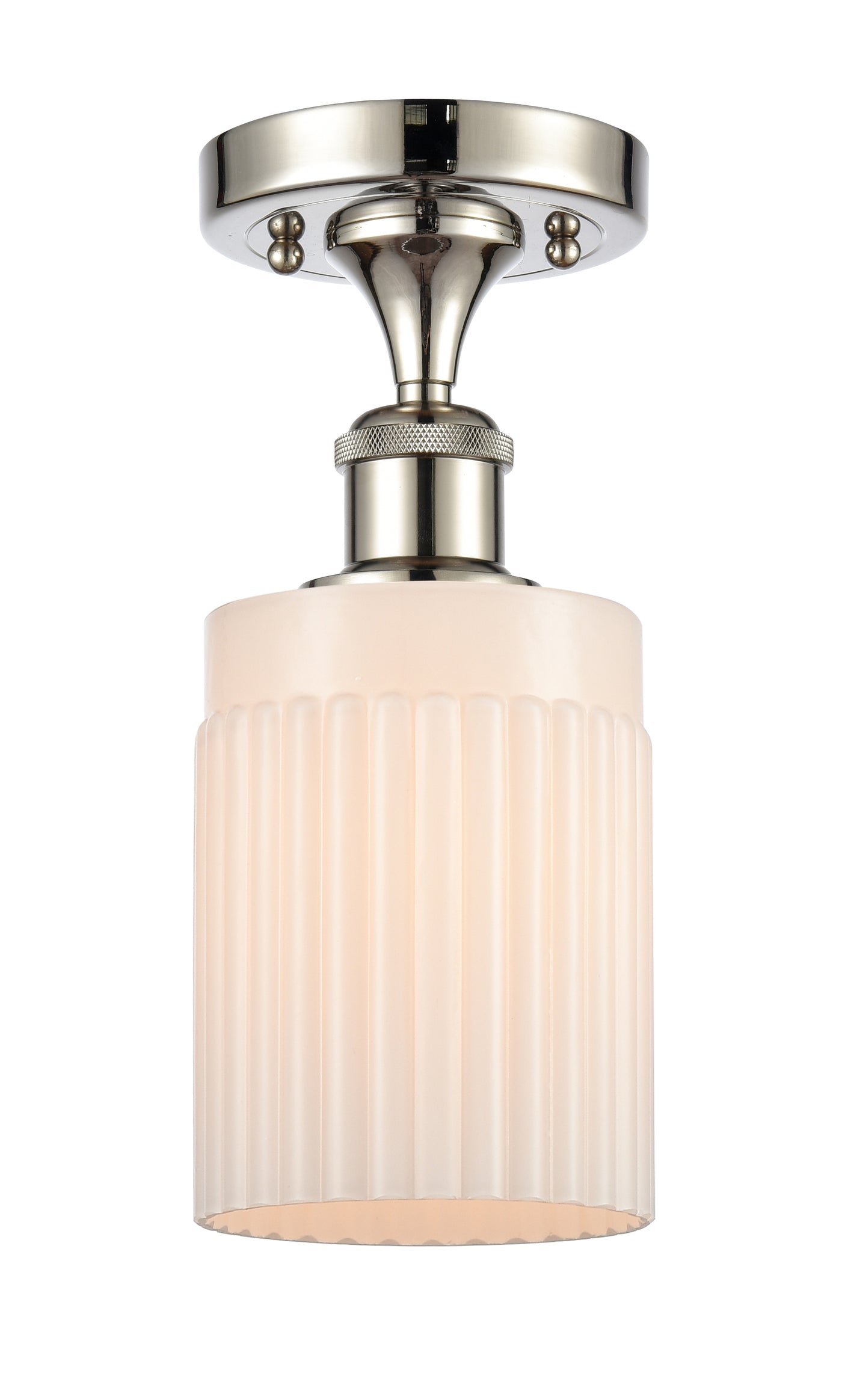Edison Semi-Flush Mount Brushed Satin Nickel