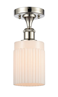 Edison Semi-Flush Mount Brushed Satin Nickel