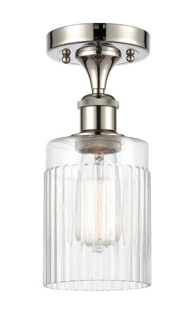 Edison Semi-Flush Mount Brushed Satin Nickel