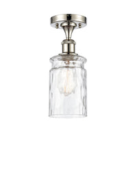 Edison Semi-Flush Mount Brushed Satin Nickel
