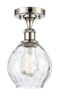 Edison Semi-Flush Mount Brushed Satin Nickel