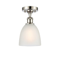 Edison Semi-Flush Mount Brushed Nickel