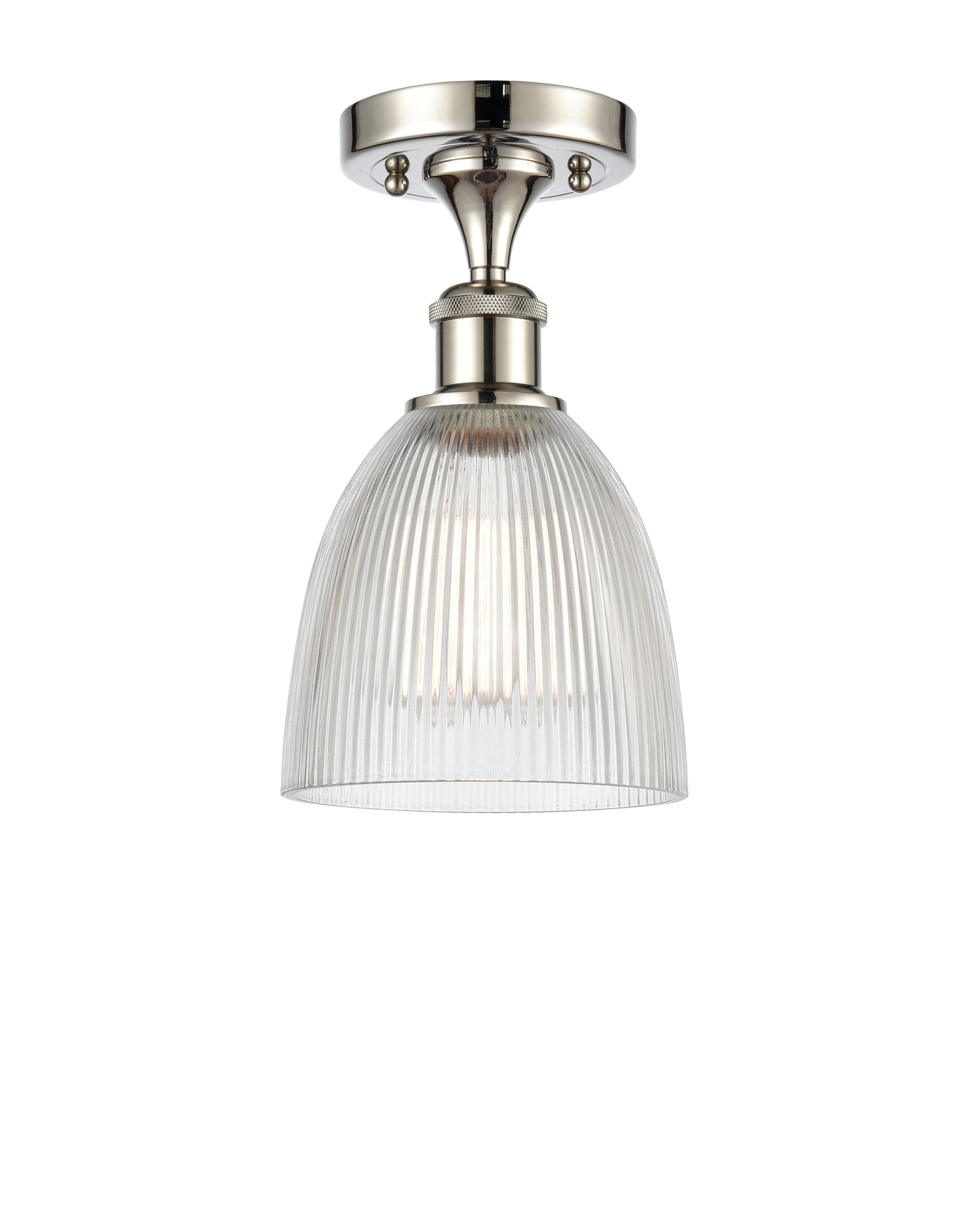 Edison Semi-Flush Mount Brushed Nickel