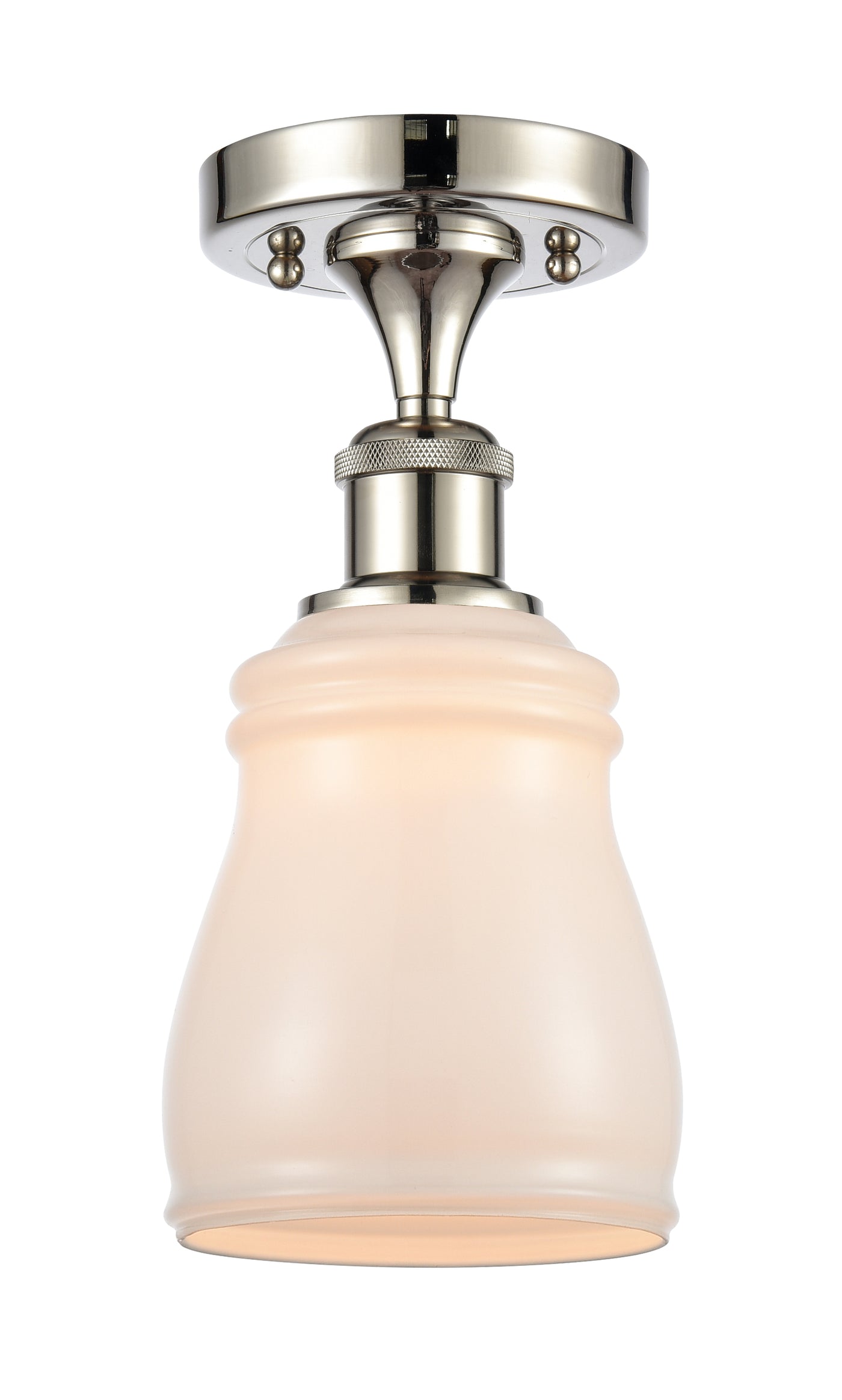 Edison Semi-Flush Mount Brushed Satin Nickel
