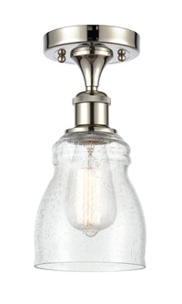 Edison Semi-Flush Mount Brushed Satin Nickel