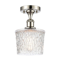Edison Semi-Flush Mount Brushed Nickel